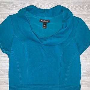 WHBM Teal Blue Top